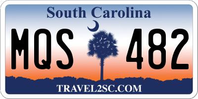 SC license plate MQS482