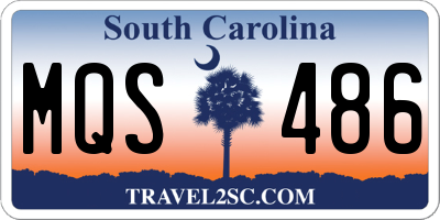 SC license plate MQS486