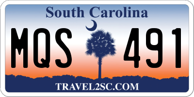 SC license plate MQS491