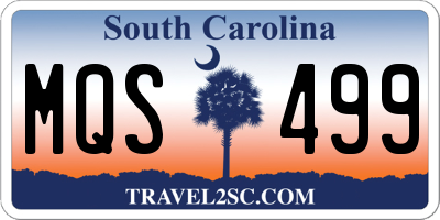 SC license plate MQS499
