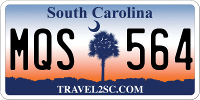 SC license plate MQS564