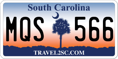SC license plate MQS566
