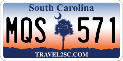 SC license plate MQS571