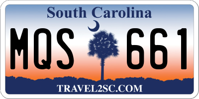 SC license plate MQS661