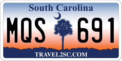 SC license plate MQS691