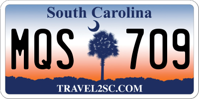SC license plate MQS709