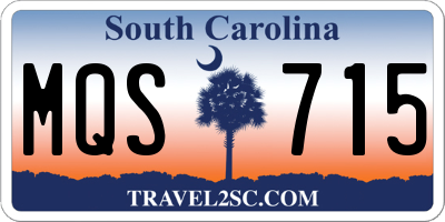 SC license plate MQS715