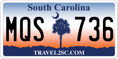 SC license plate MQS736