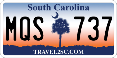 SC license plate MQS737