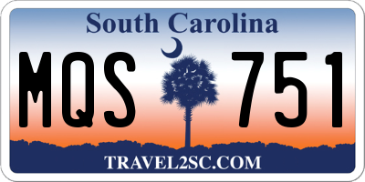 SC license plate MQS751