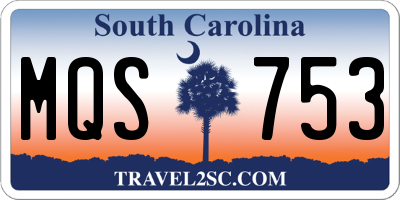 SC license plate MQS753