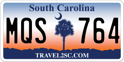 SC license plate MQS764