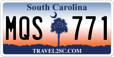 SC license plate MQS771