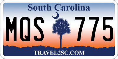 SC license plate MQS775