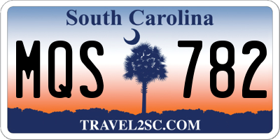 SC license plate MQS782
