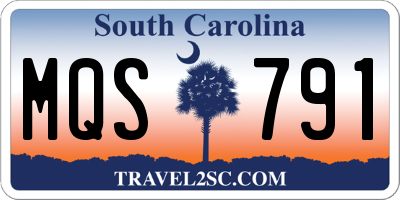 SC license plate MQS791