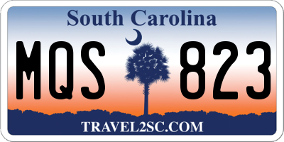 SC license plate MQS823