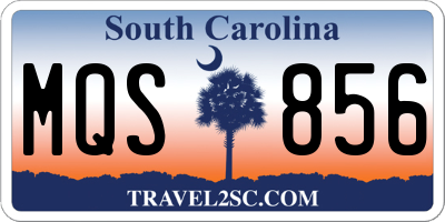 SC license plate MQS856