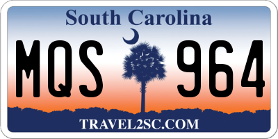 SC license plate MQS964
