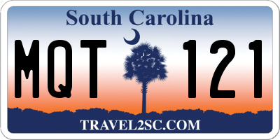 SC license plate MQT121