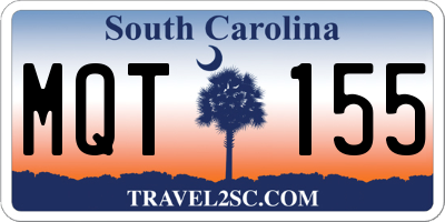 SC license plate MQT155