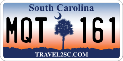 SC license plate MQT161