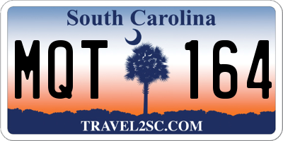 SC license plate MQT164