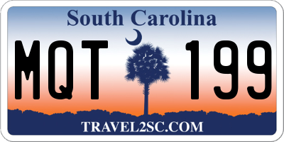 SC license plate MQT199