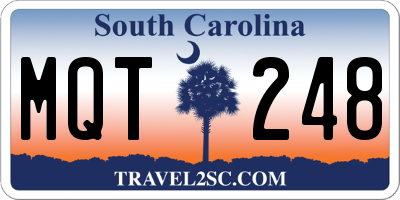 SC license plate MQT248