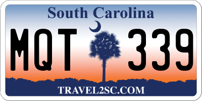 SC license plate MQT339