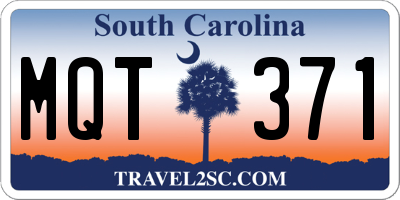 SC license plate MQT371