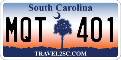 SC license plate MQT401