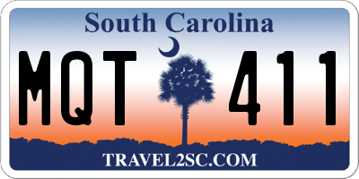 SC license plate MQT411