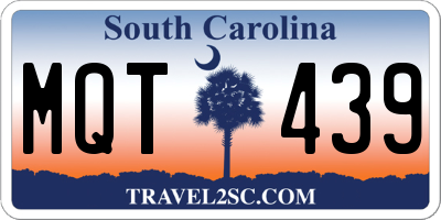 SC license plate MQT439