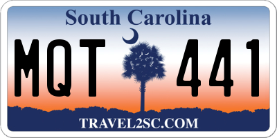 SC license plate MQT441