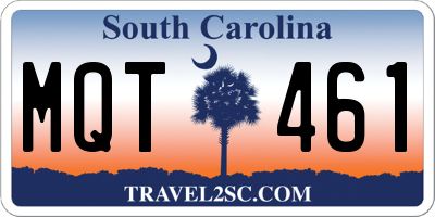 SC license plate MQT461