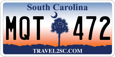 SC license plate MQT472