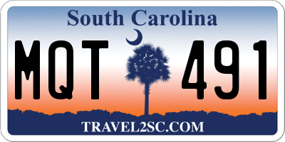 SC license plate MQT491