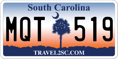 SC license plate MQT519