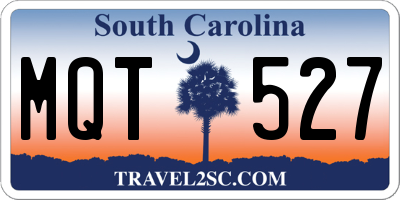 SC license plate MQT527