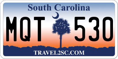 SC license plate MQT530