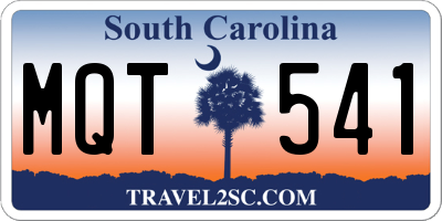 SC license plate MQT541