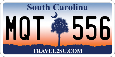 SC license plate MQT556
