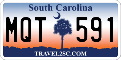 SC license plate MQT591