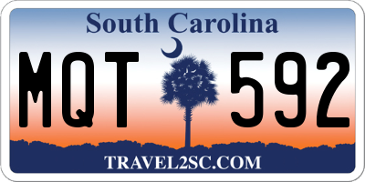 SC license plate MQT592