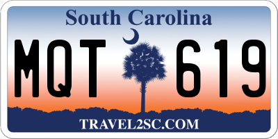SC license plate MQT619