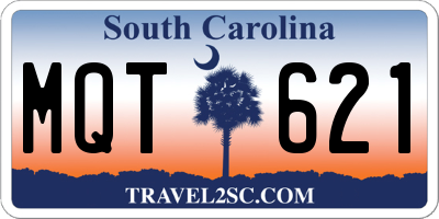 SC license plate MQT621