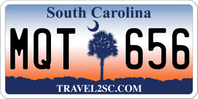 SC license plate MQT656
