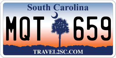 SC license plate MQT659