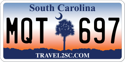 SC license plate MQT697